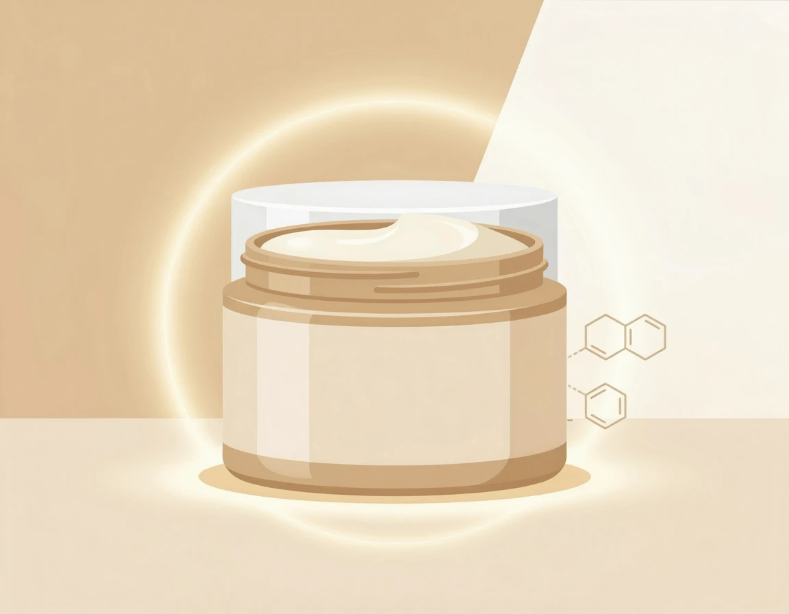 피부 장벽을 복구하는 꾸덕한 세라마이드 크림 일러스트